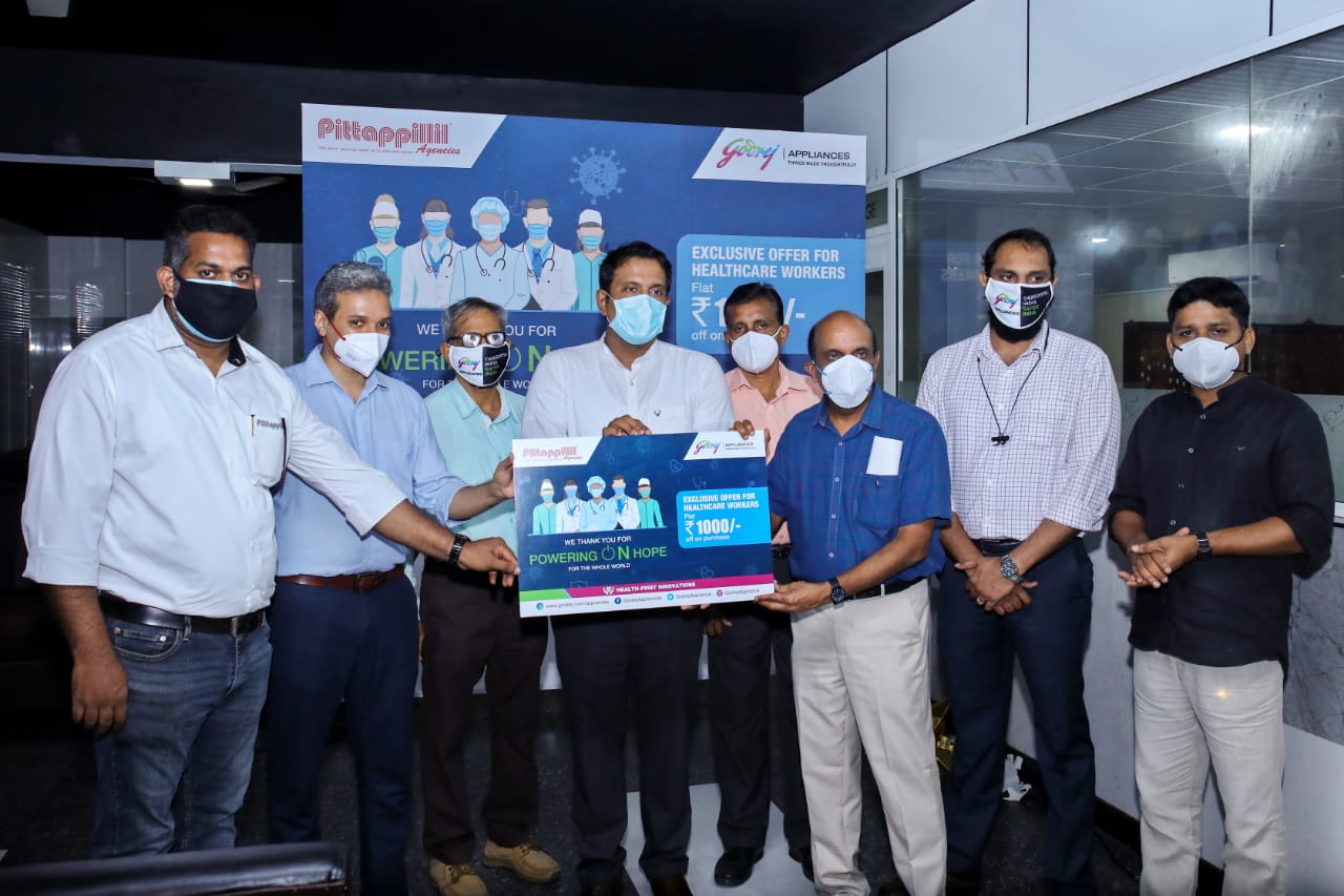 Godrej Appliances in collaboration with Pittappillil Agencies launches exclusive offer for all healthcare professionals